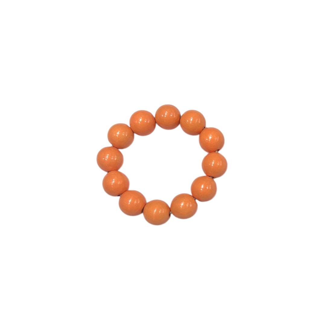 WOODEN BEADS STRETCH BRACELET