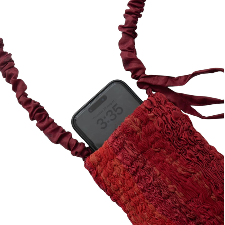 PLEATED PHONE BAG