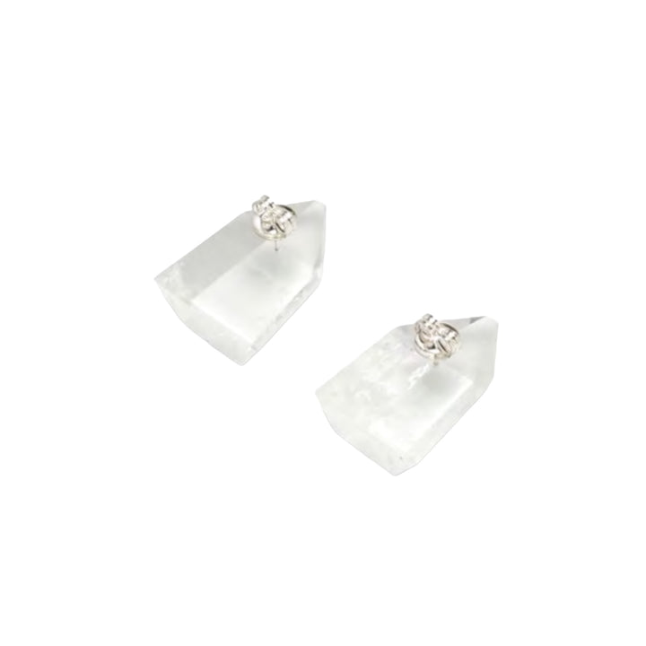 MOUNTAIN CRYSTAL PIERCED EARRINGS