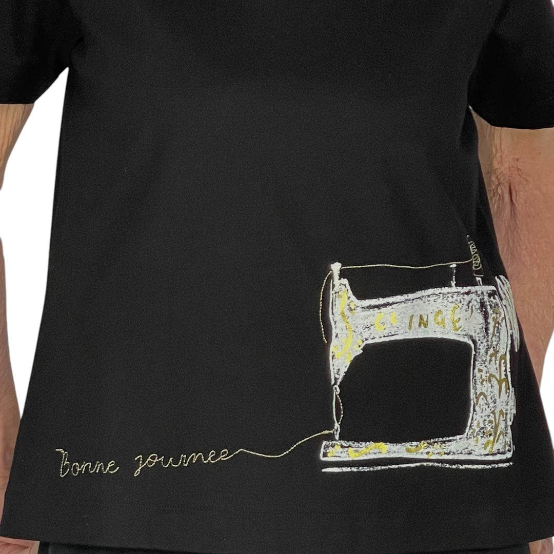 SEWING MACHINE PRINT TEE