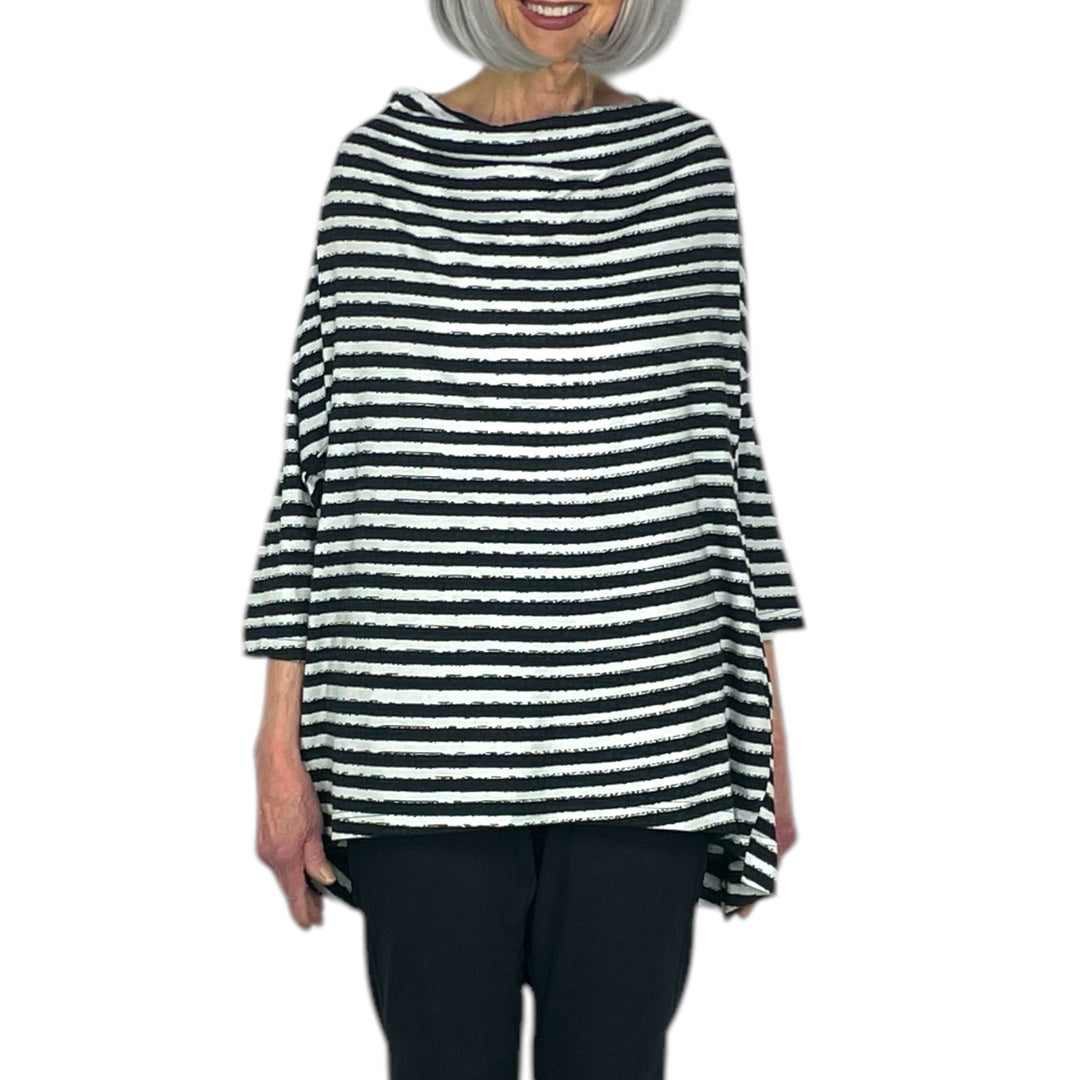 STRIPED TUNIC TEE