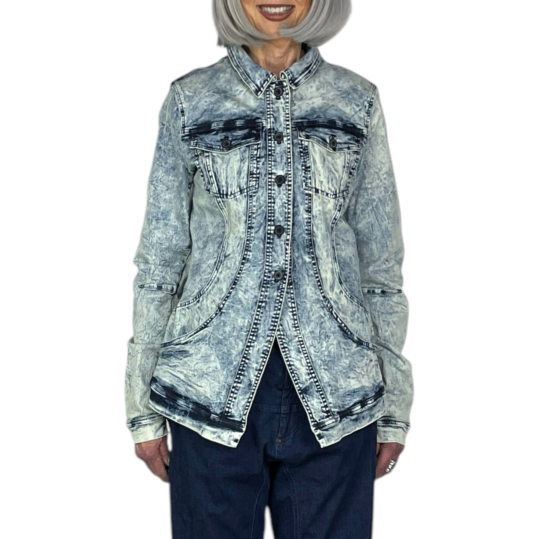 STRETCH DENIM JACKET