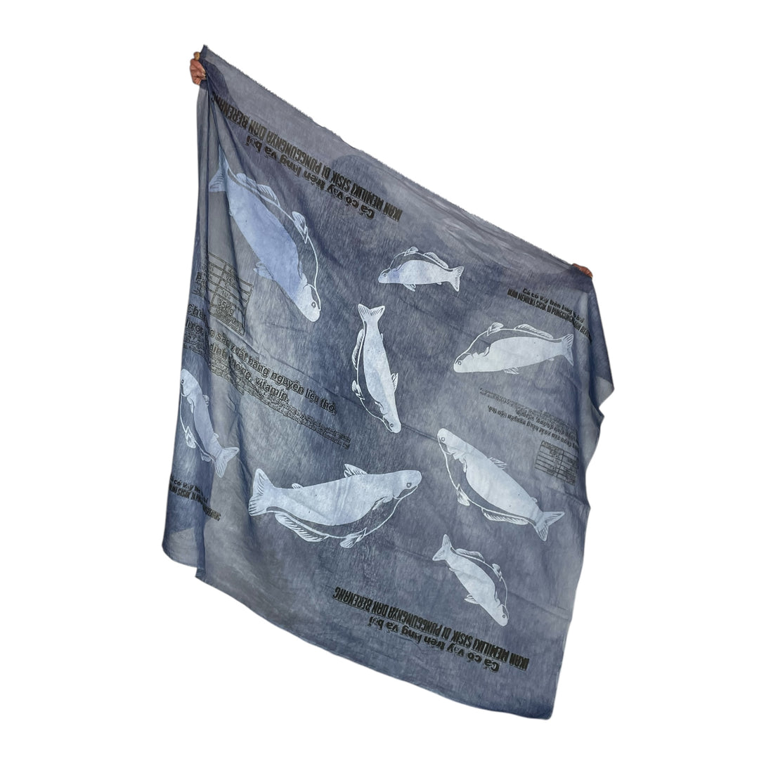 FISH PRINT SCARF