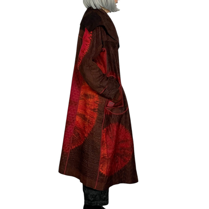 SHIBORI A-LINE LONG COAT