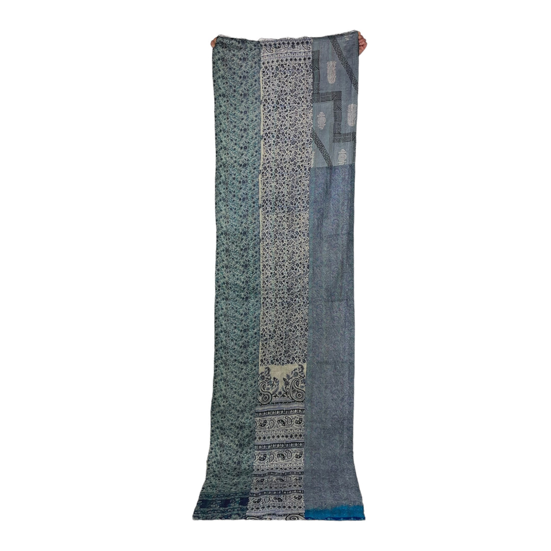 VINTAGE KANTHA SILK SHAWL