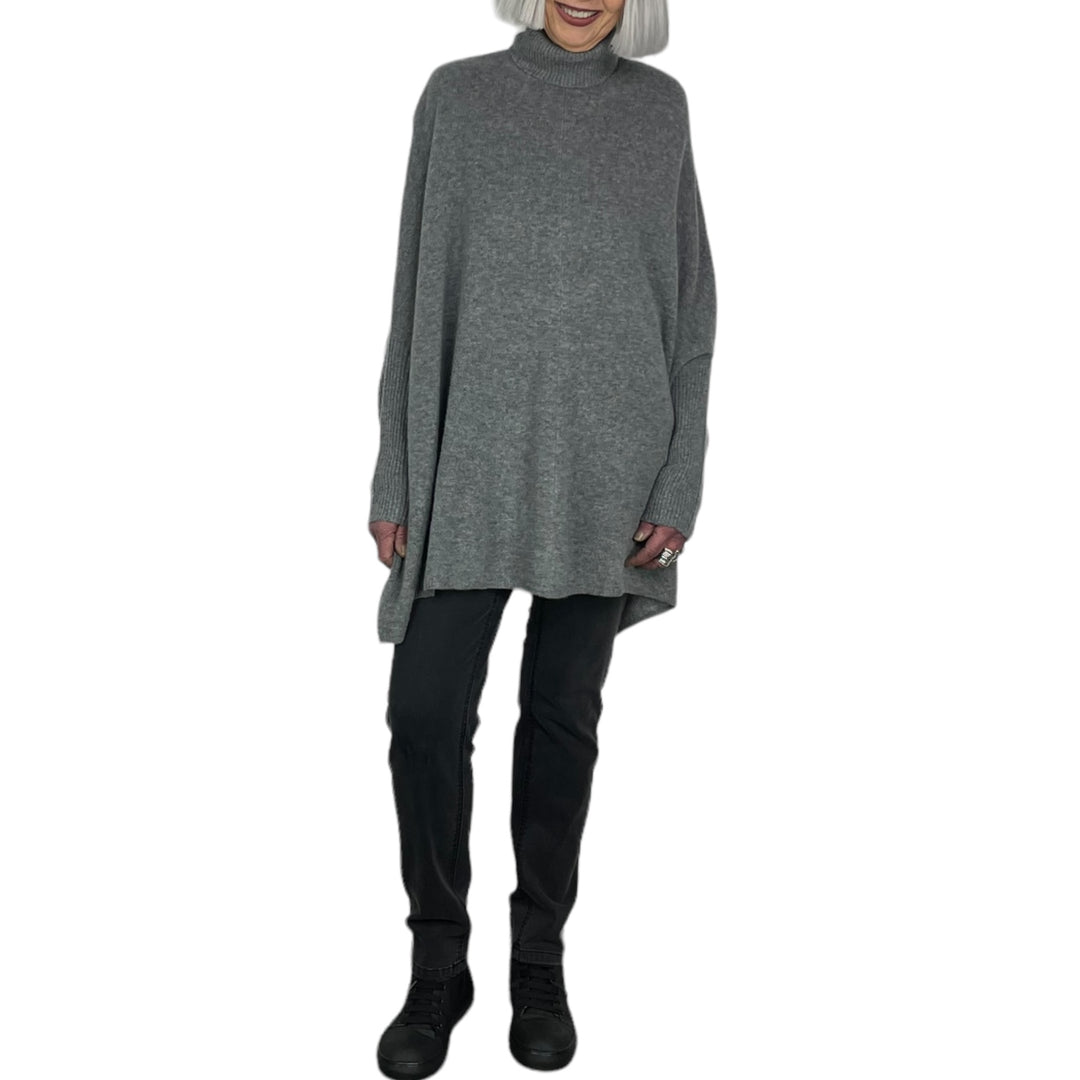 JOJO CASHMERE PONCHO PULLOVER