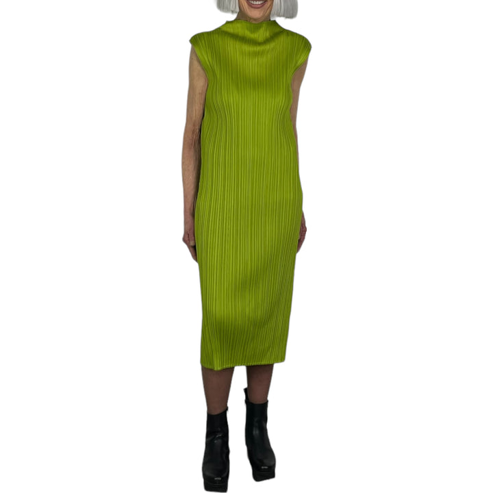 MONTHLY COLORS: AUGUST HI NECK DRESS