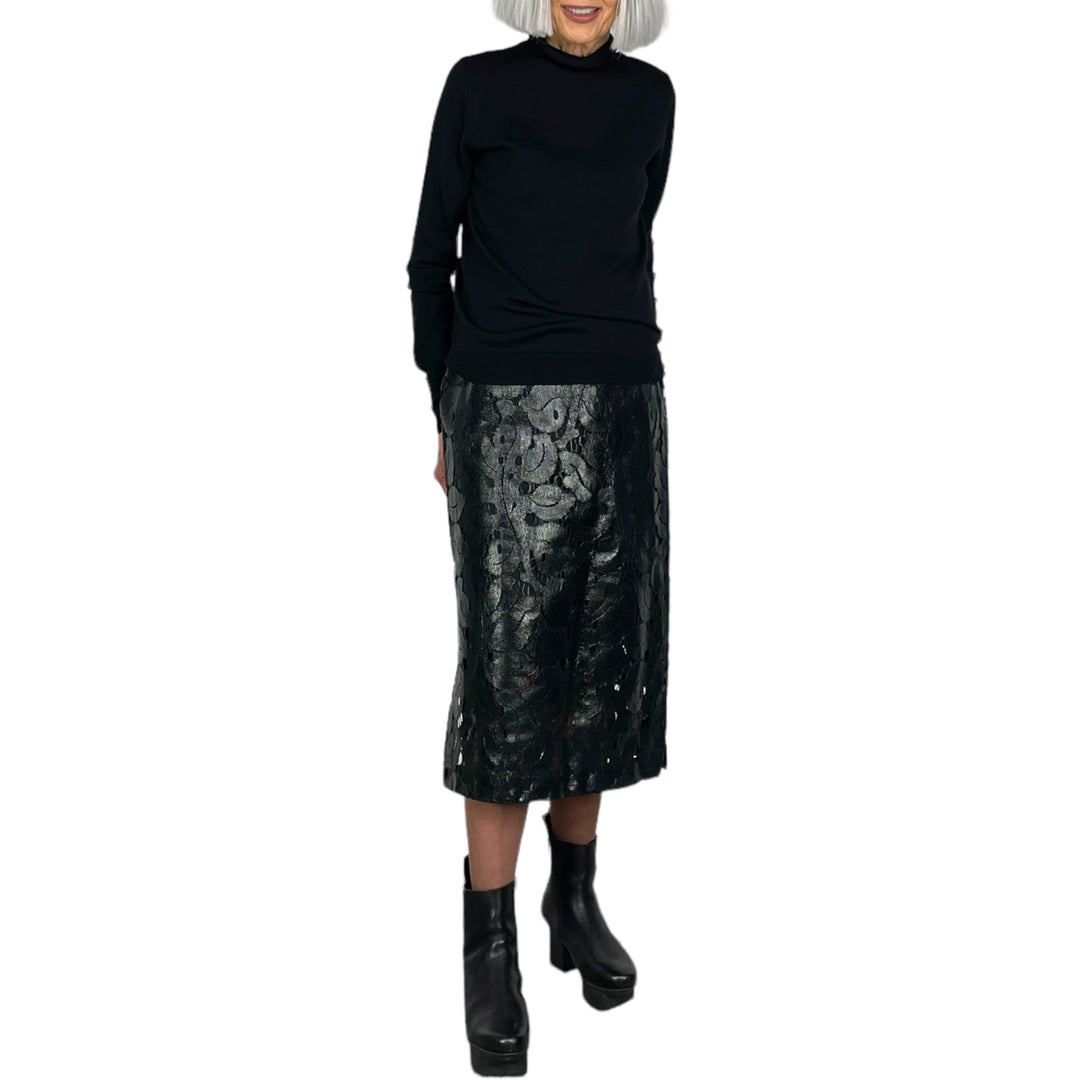 LACE SKIRT W/FOIL