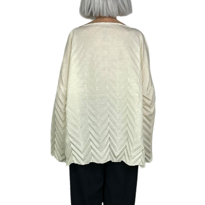 PLEATED PULLOVER