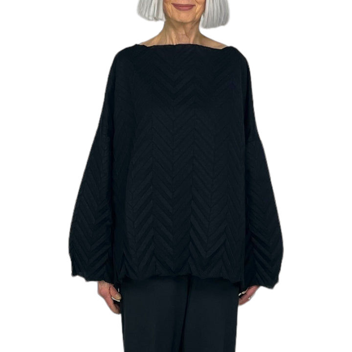 PLEATED PULLOVER