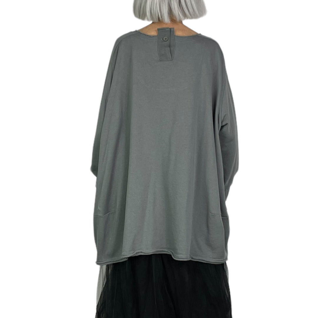 ROUND NECK TUNIC W/POCKET