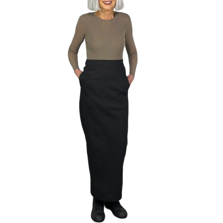 MEMBRANE LONG SLIM SKIRT