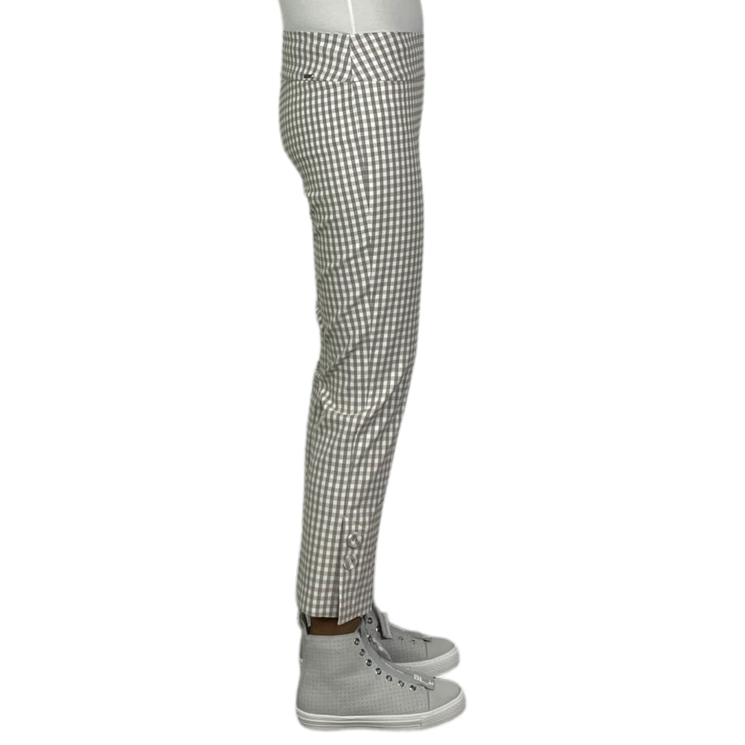 GINGHAM TECHNO CROP PANT