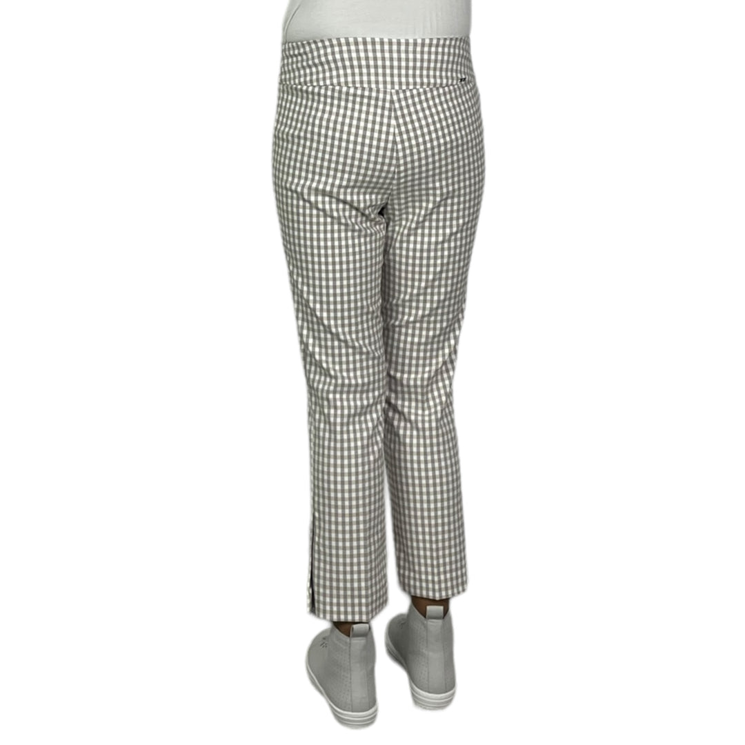 GINGHAM TECHNO CROP PANT