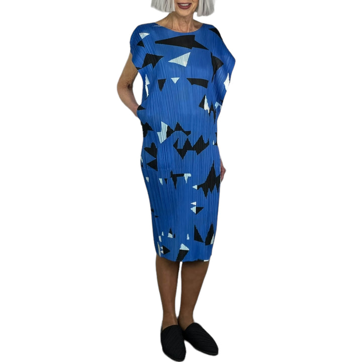 LUCID PRINT CAP SLEEVE DRESS