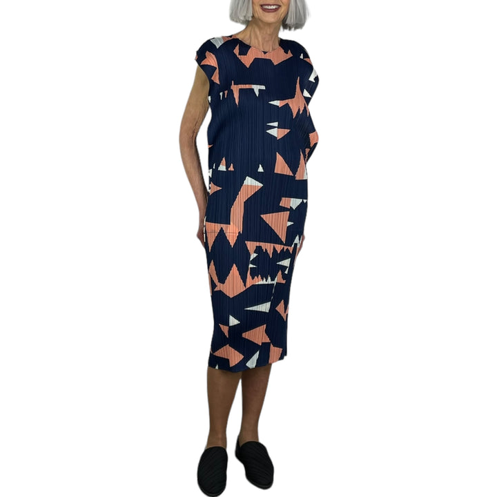 LUCID PRINT CAP SLEEVE DRESS