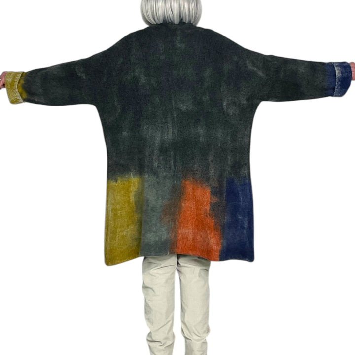 MARIANNE PAINTED CASHMERE COAT