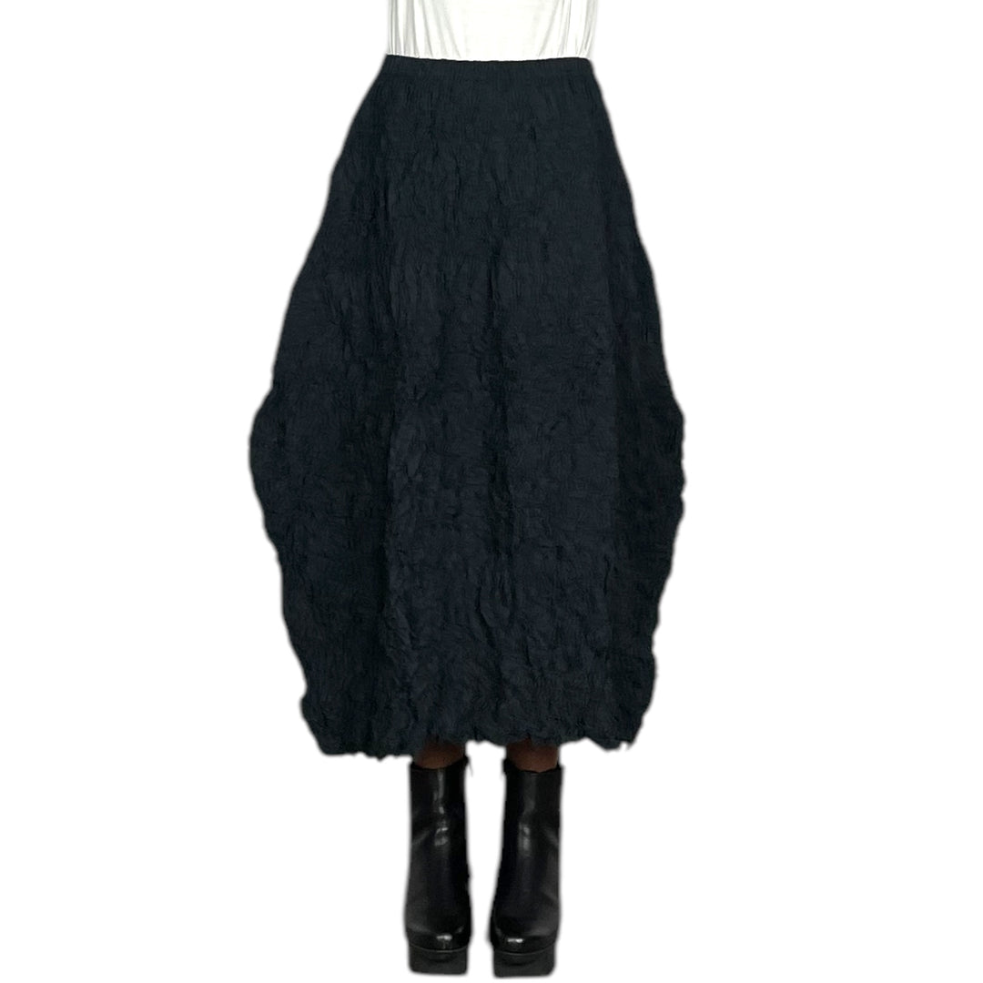 CRINKLE PLEAT A-LINE SKIRT