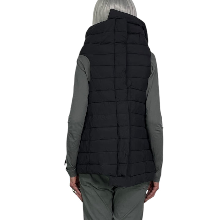 ASYMMETRIC QUILTED PUFFER VEST