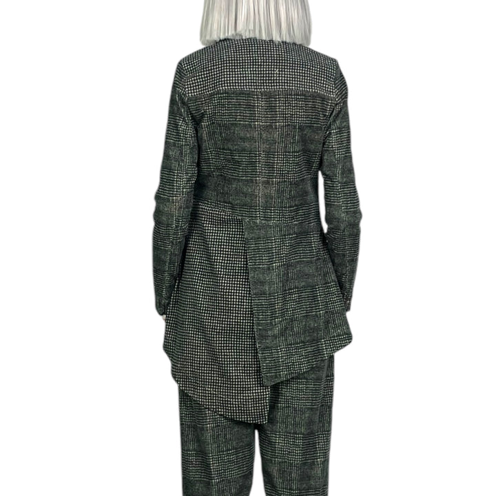 PLAID HARING JACKET W/BACK TAILS