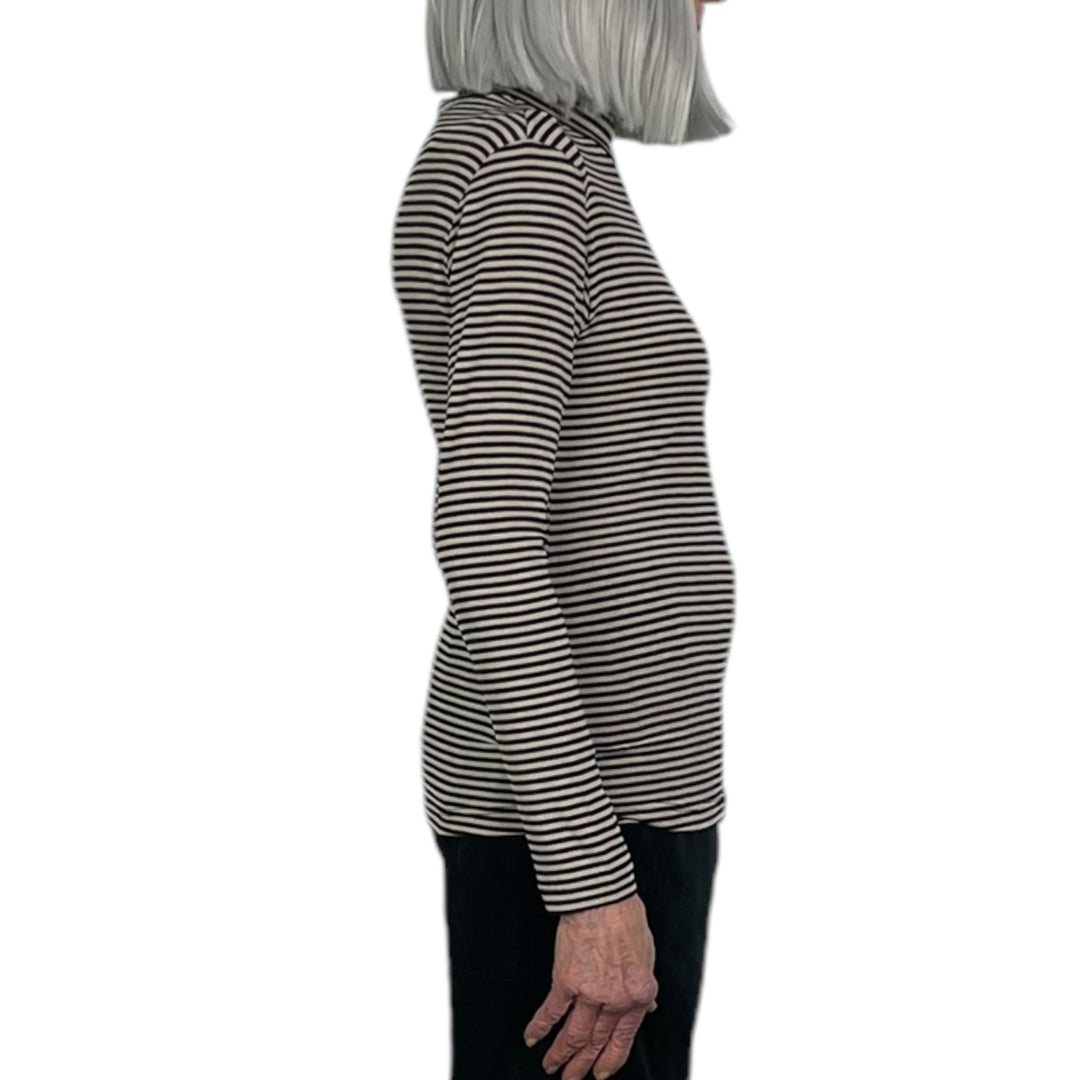 BAOBAB STRIPED TURTLENECK TEE