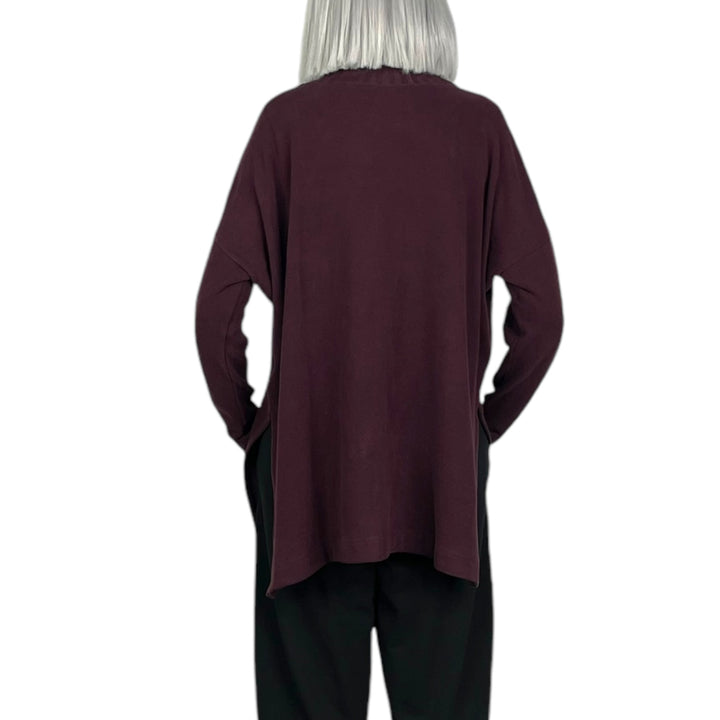 ZEPPOLA HI-NECK LONG TOP