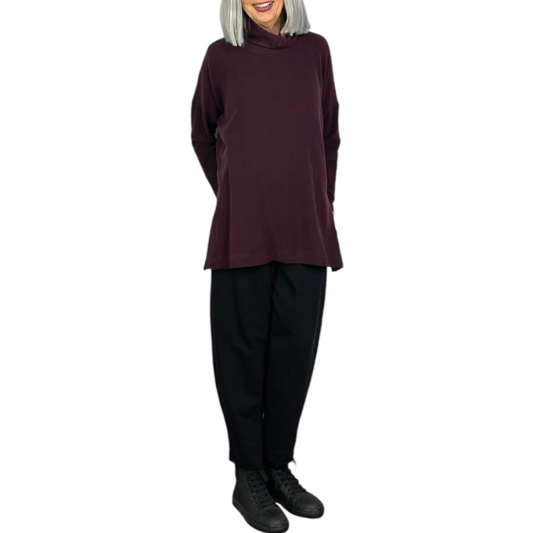 ZEPPOLA HI-NECK LONG TOP